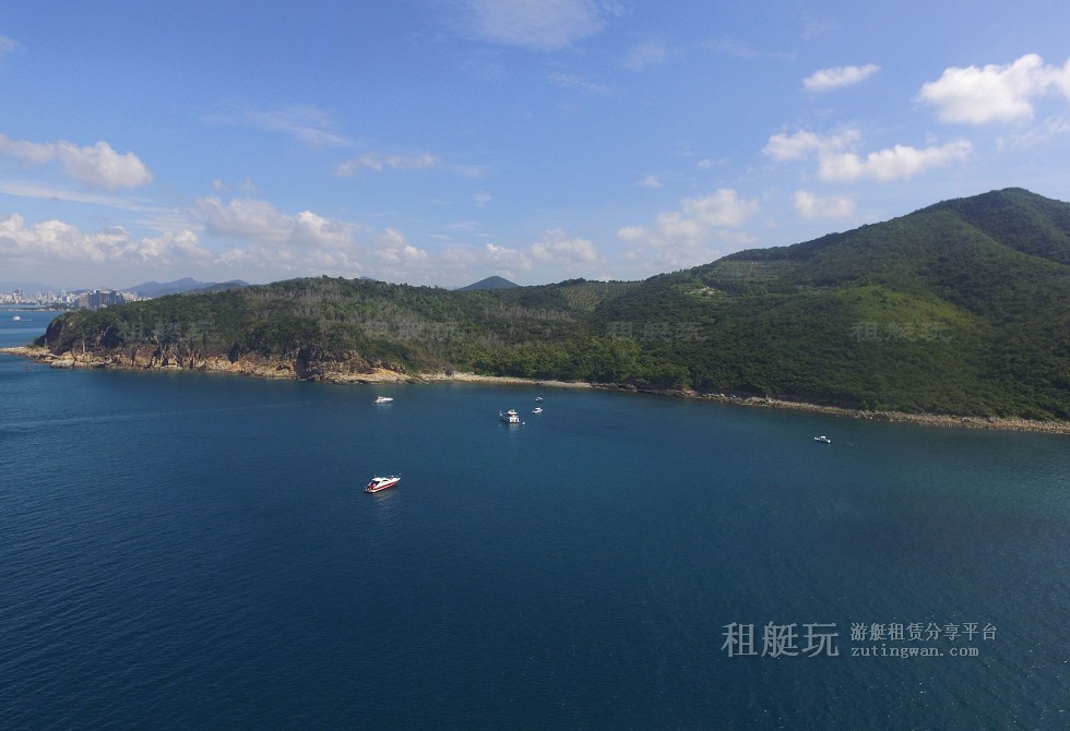 三亞旅游游艇租賃，三亞港至三亞角航線