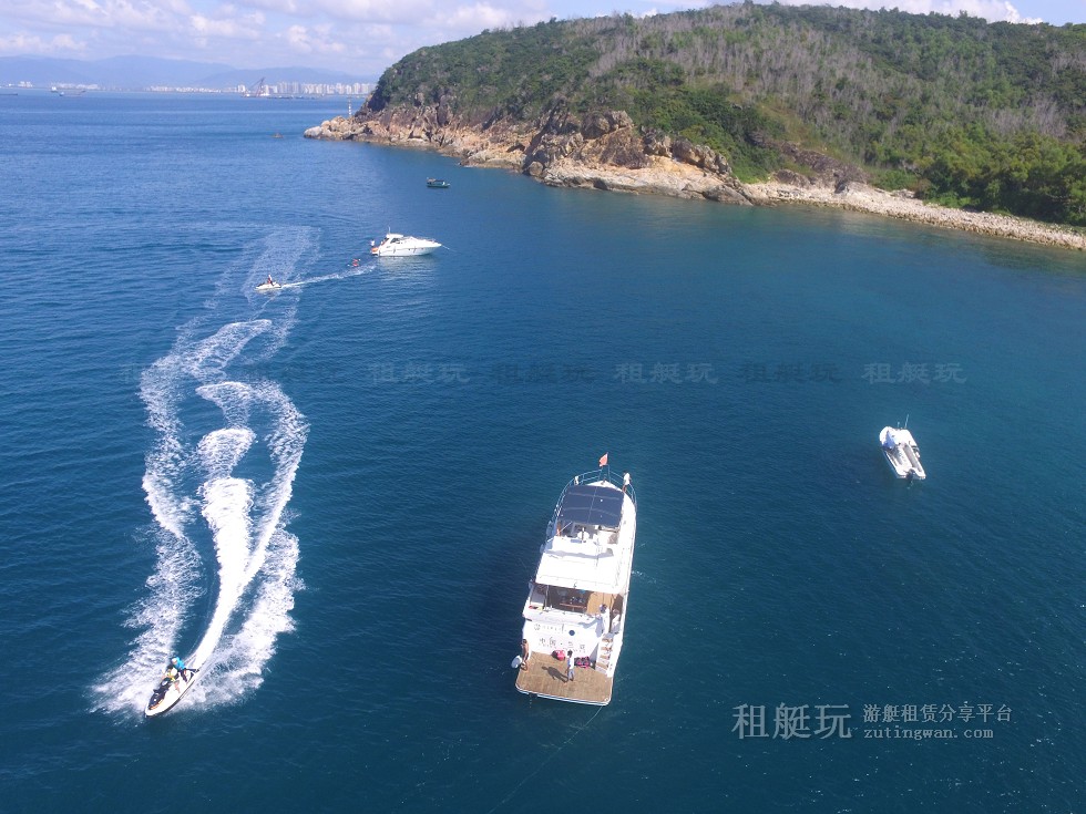 三亞旅游游艇租賃，三亞港至三亞角航線