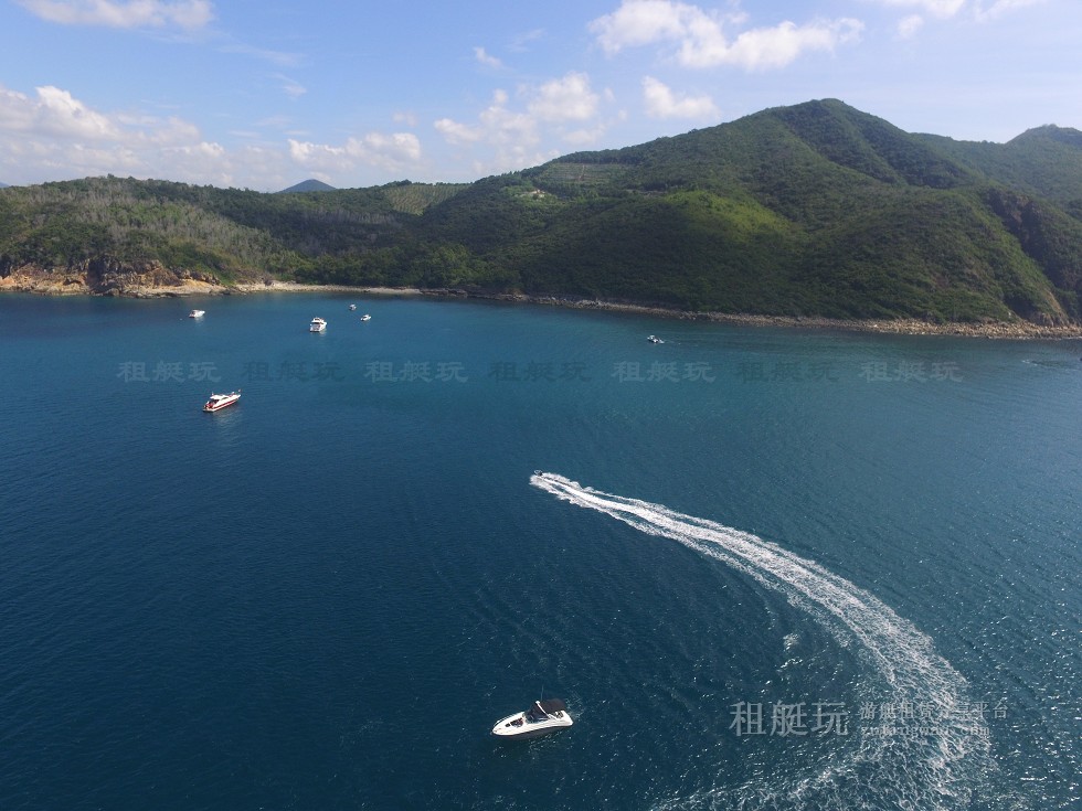 三亞旅游游艇租賃，三亞港至三亞角航線
